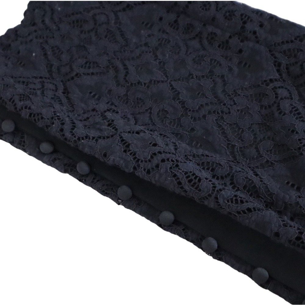 Jonathan Simkhai Suit Pants 4/S Women’s Lace High-Rise Straight Pants Black NWT - Picture 7 of 13